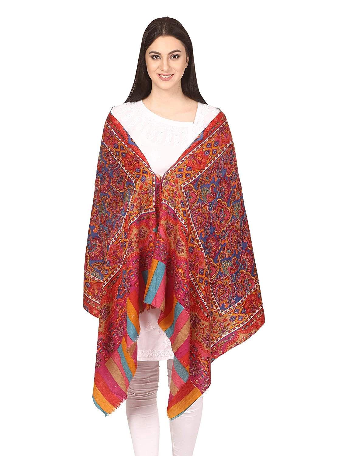 Pashtush India Shawl Pashtush Womens Fine Wool traditional Stole