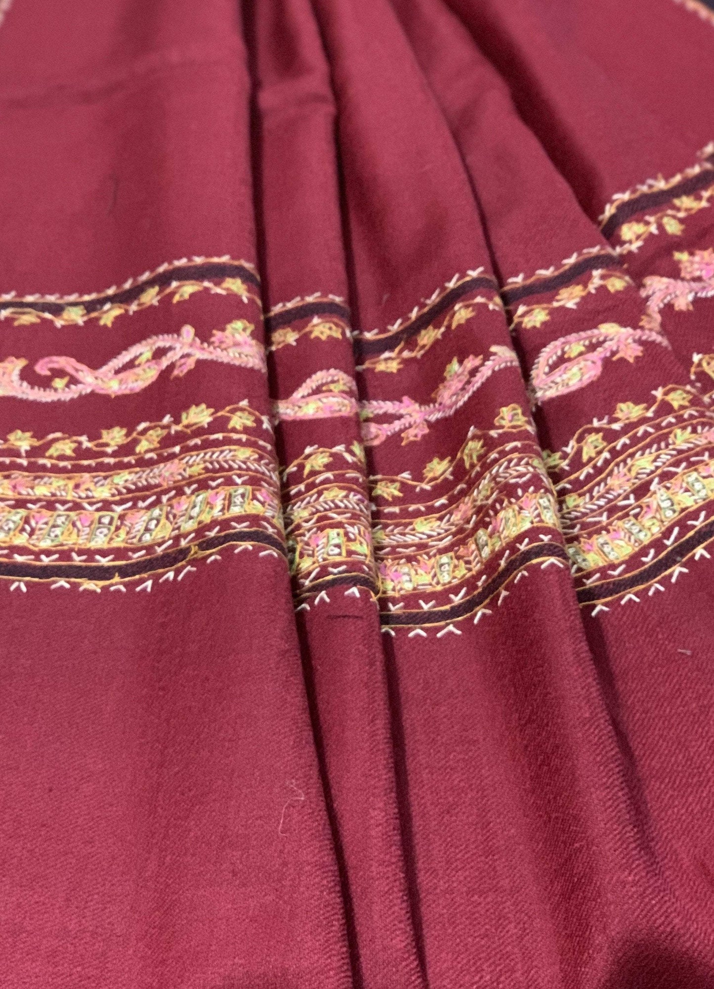 Pashtush India Shawl Pashtush Womens Hand Embroidered Needlework Shawl ( Pure Wool )
