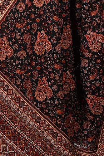 Pashtush India 100x200 Pashtush Womens Kaani Shawl, Woven Jacquard Design with Woven Kashmiri Paisleys, Soft and Warm Faux Pashmina