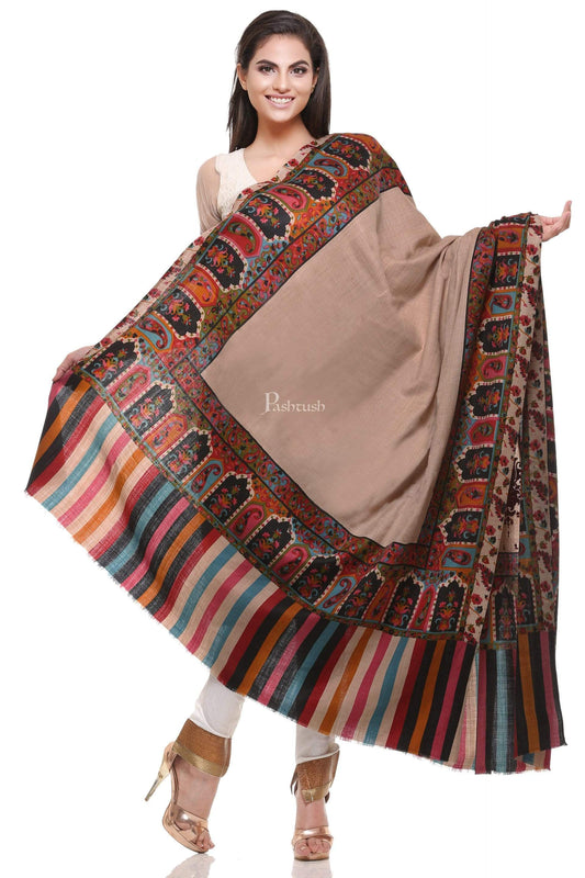 Pashtush India 114x228 Pashtush Womens Kalamkari Print and Pashmina Shawl