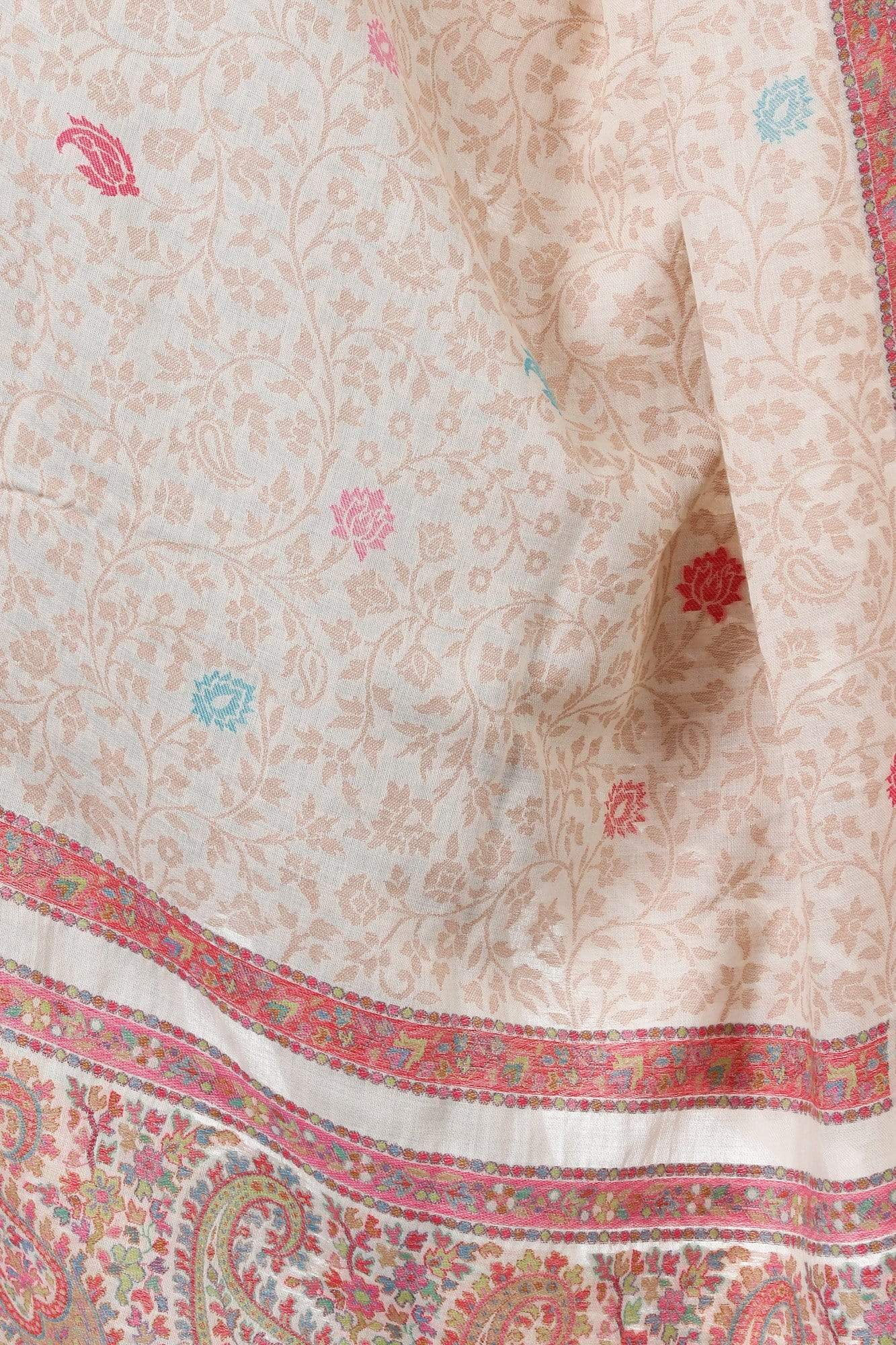 Pashtush Store Shawl Pashtush Womens Kashmiri Shawl,"Rich Garden Aesthic" Design, Inspired by Vintage Jamawar Shawls, Faux Pashmina Shawls, Soft and Warm