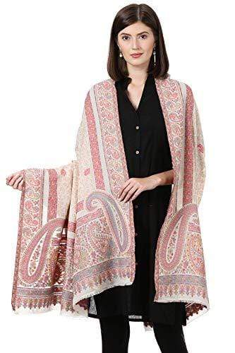Pashtush Store Shawl Pashtush Womens Kashmiri Shawl,"Rich Garden Aesthic" Design, Inspired by Vintage Jamawar Shawls, Faux Pashmina Shawls, Soft and Warm