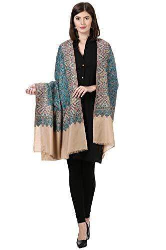 Pashtush Shawl Store Shawl Pashtush Womens Kashmiri Shawl,"Rich Garden Aesthic" Design, Inspired by Vintage Jamawar Shawls, Faux Pashmina Shawls, Soft and Warm