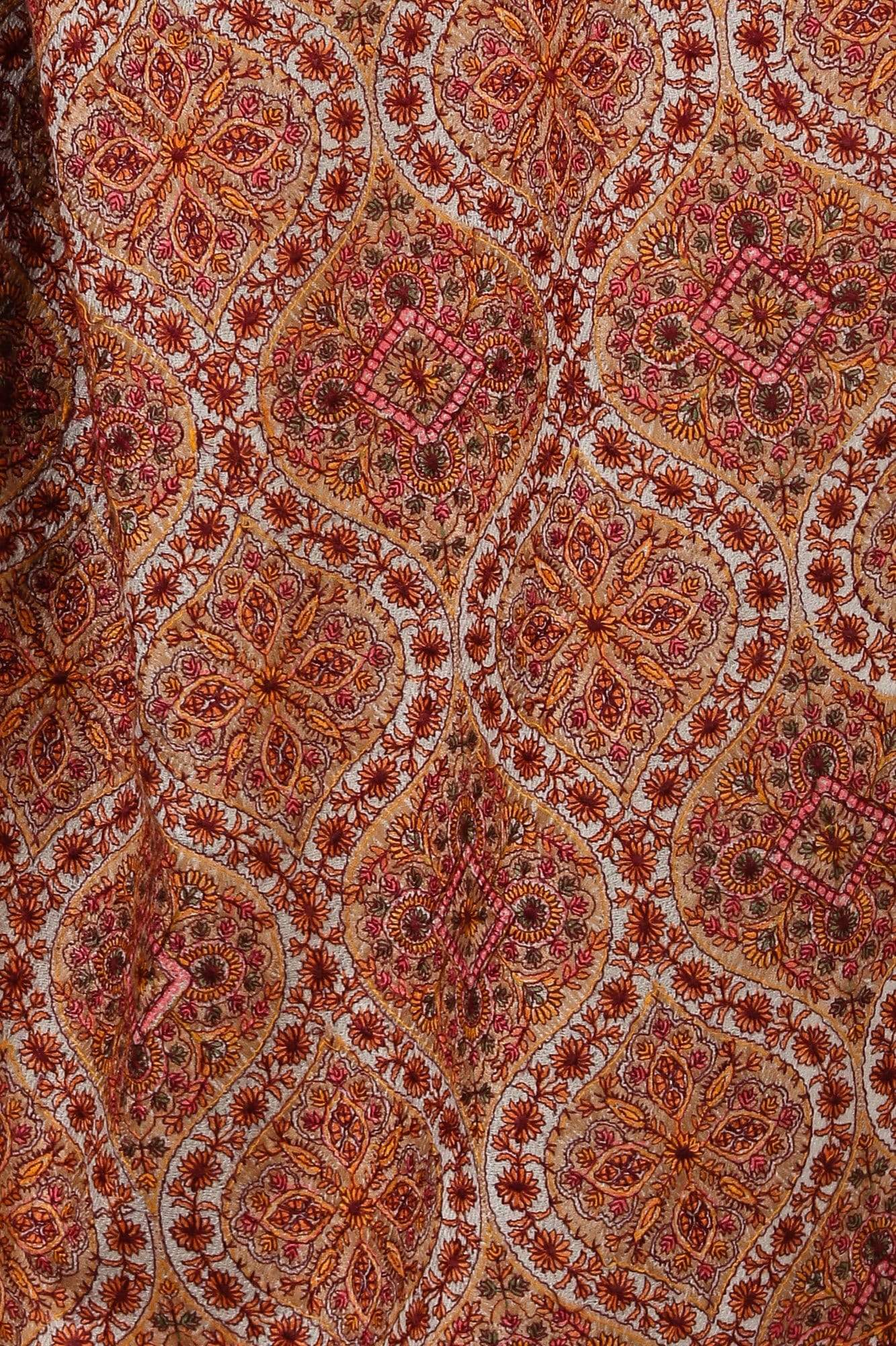 Pashtush Shawl Store Shawl Pashtush Womens Kashmiri Sozni Embroidery shawl with Silk Thread embroidery