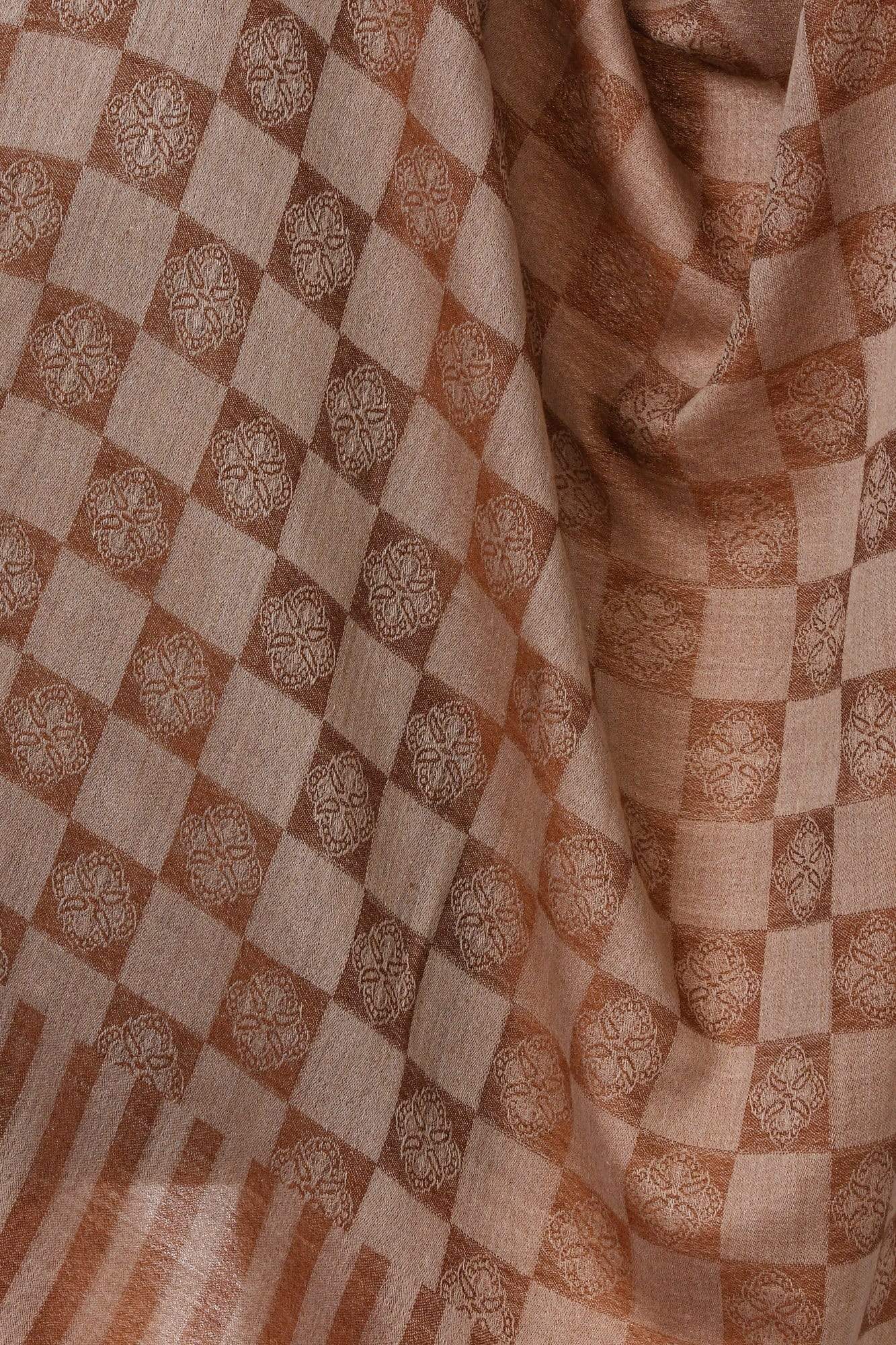 Pashtush India 70x200 Pashtush Womens Luxury Wool Scarf, Fine Wool Stole, Coffee