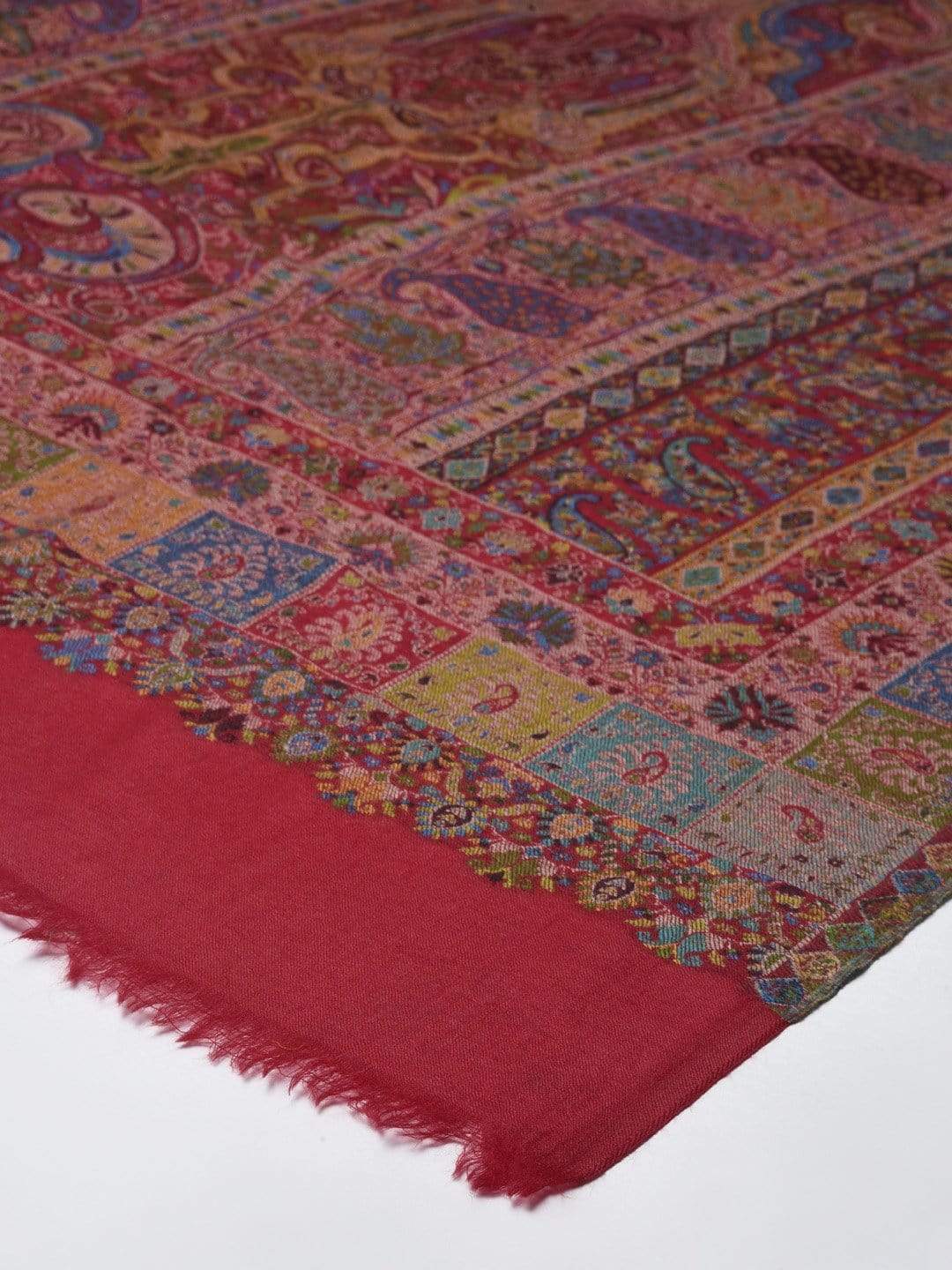 Pashtush India 100x200 Pashtush Womens Pure Wool Kaani Shawl, Soft and Warm, Woolmark Certified