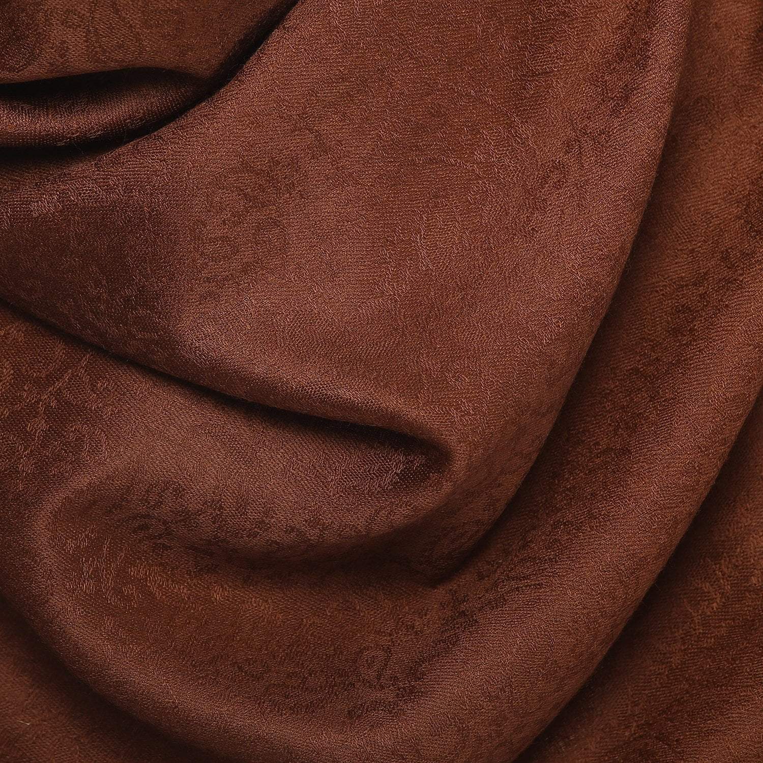 Pashtush India 70x200 Pashtush Womens Scarf, Stole Jacquard, paisley, Coffee
