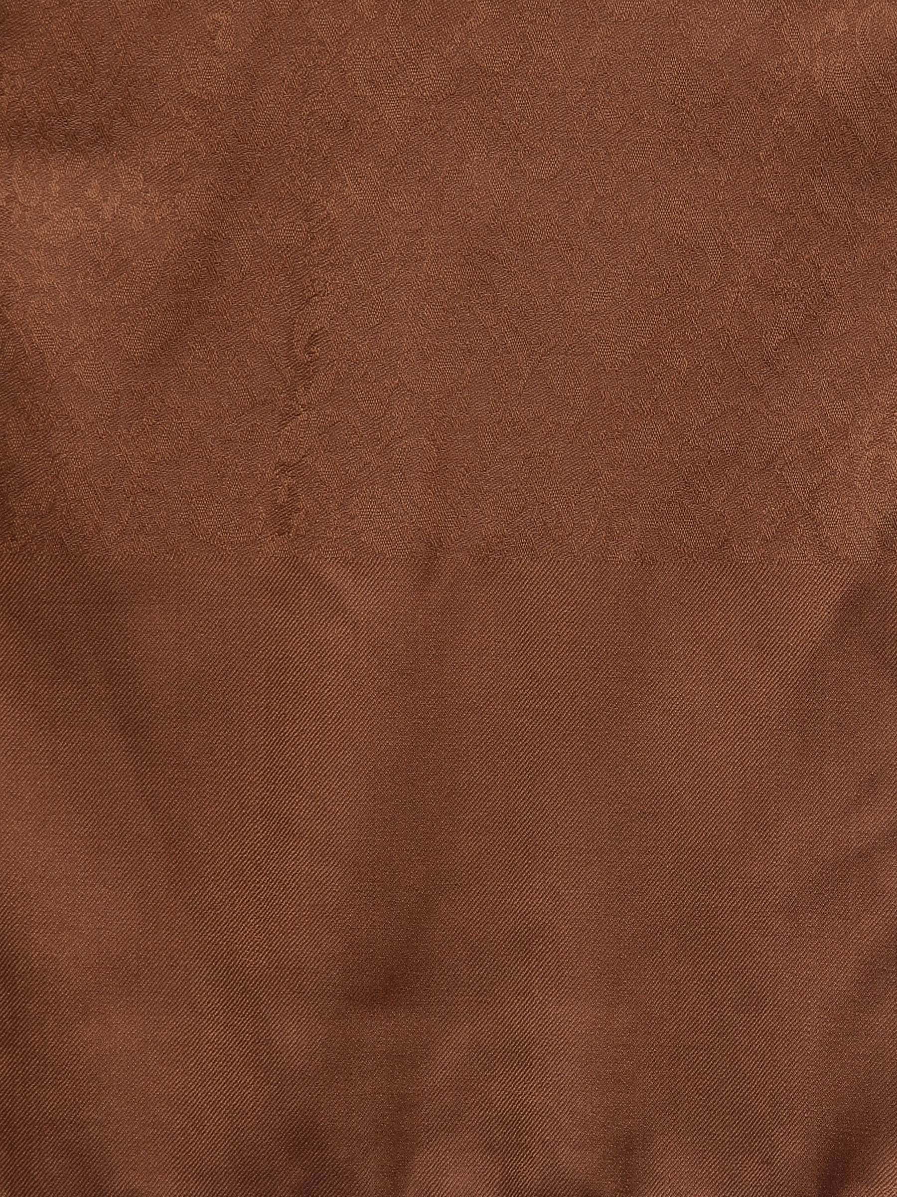 Pashtush India 70x200 Pashtush Womens Scarf, Stole Jacquard, paisley, Coffee