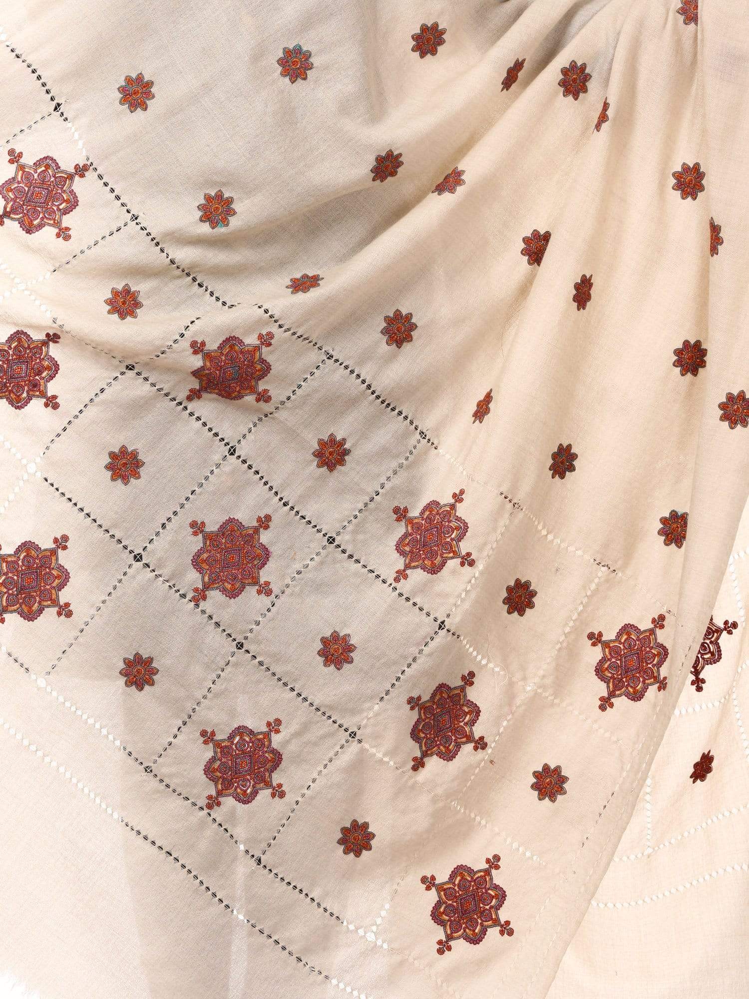 Pashtush Shawl Store Shawl Pashtush Womens Shawl with Tarkashi, Sozni Embroidery with Hand Knotted. Hand-Made Shawl