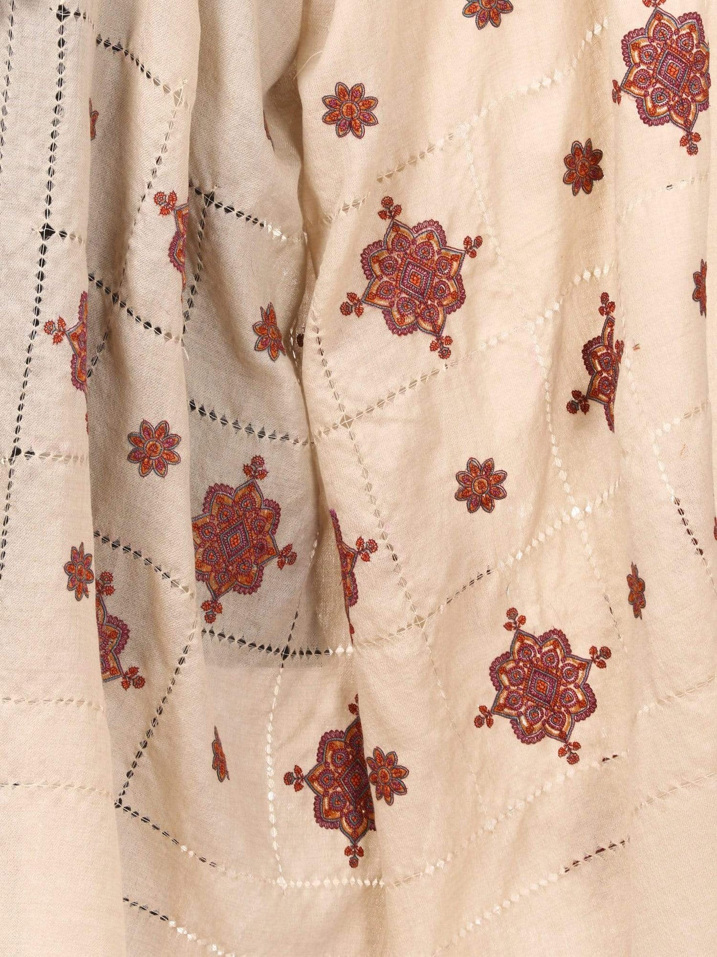 Pashtush Shawl Store Shawl Pashtush Womens Shawl with Tarkashi, Sozni Embroidery with Hand Knotted. Hand-Made Shawl