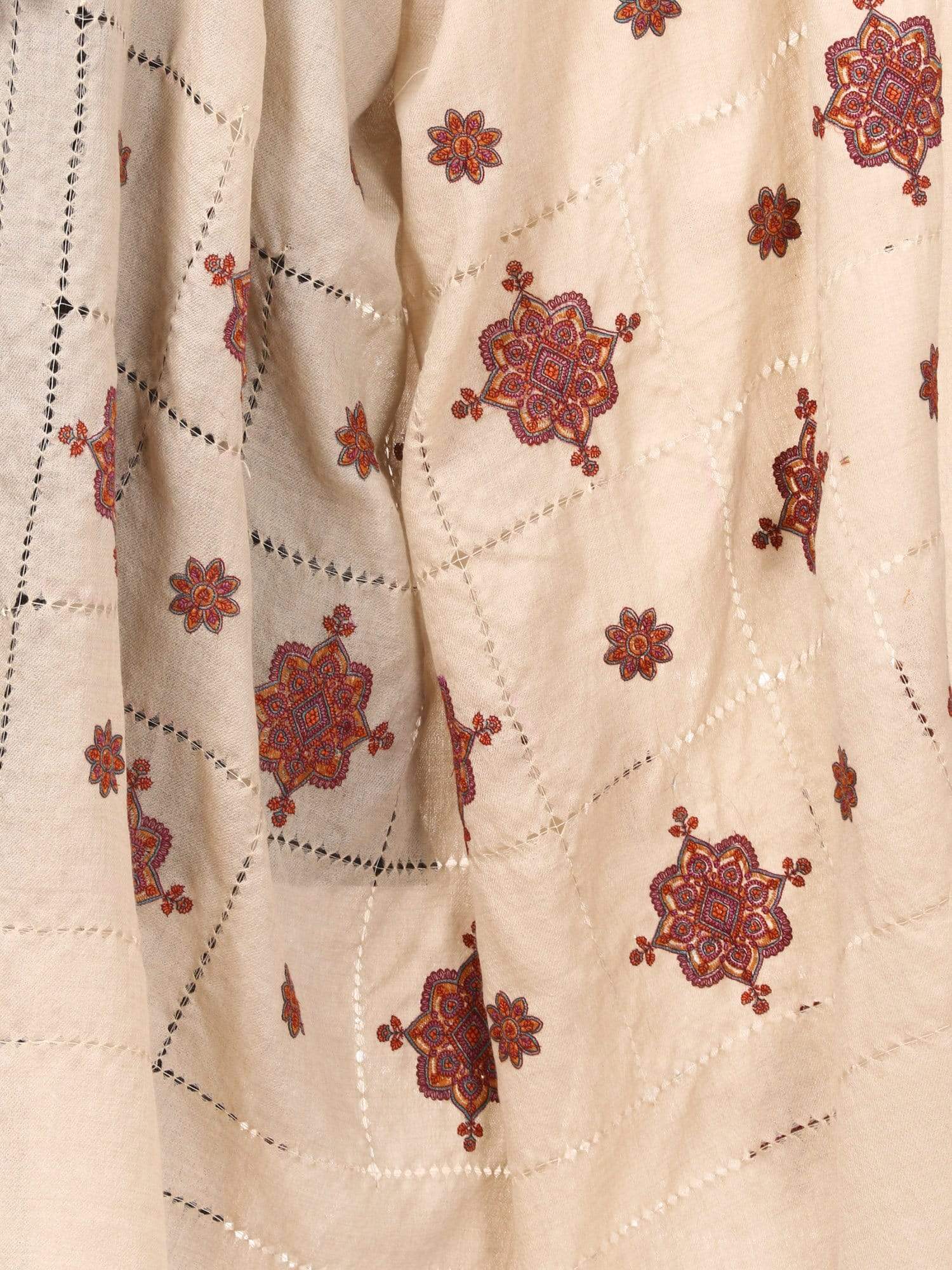 Pashtush Shawl Store Shawl Pashtush Womens Shawl with Tarkashi, Sozni Embroidery with Hand Knotted. Hand-Made Shawl