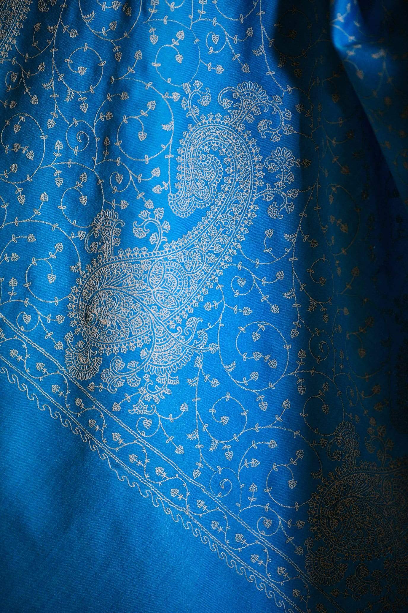 Pashtush Shawl Store Shawl Pashtush Womens Shawl with Tone on Tone Embroidery, Soft and Warm, Light Weight