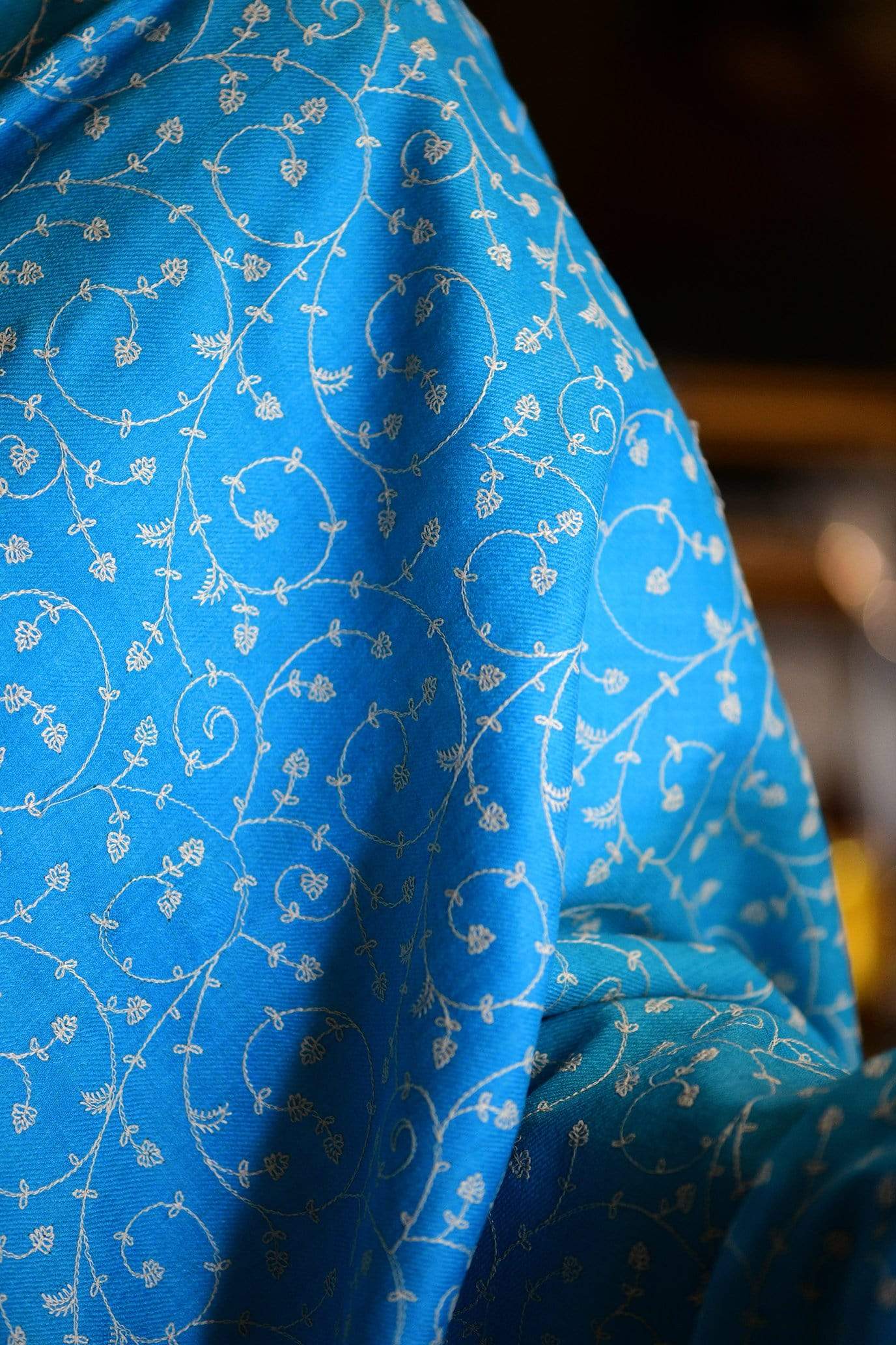 Pashtush Shawl Store Shawl Pashtush Womens Shawl with Tone on Tone Embroidery, Soft and Warm, Light Weight