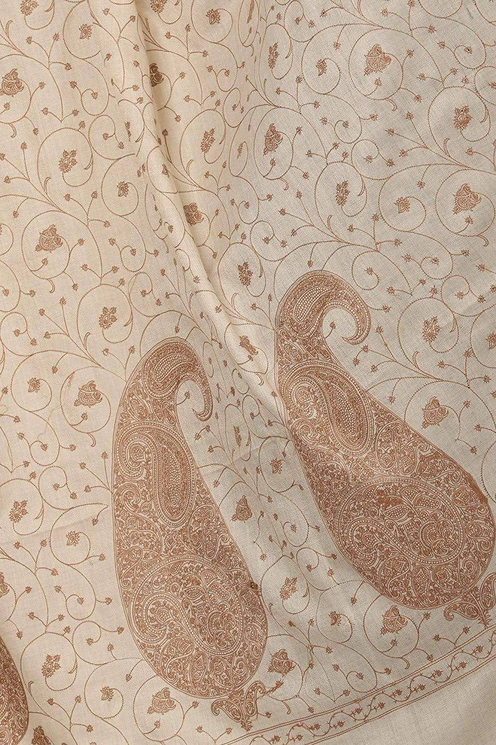 Pashtush Shawl Store Shawl Pashtush Womens Shawl with Tone on Tone Embroidery, Soft Warm, Light Weight Wool