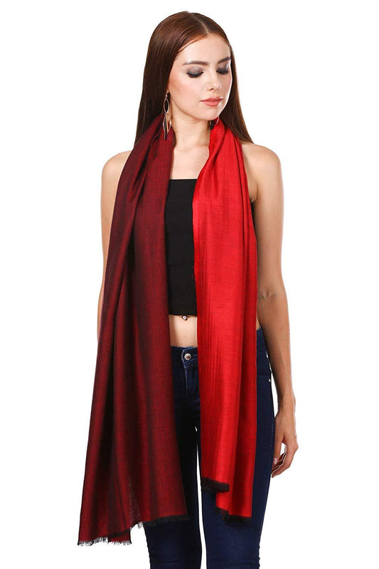 Pashtush Shawl Store Stole Pashtush Womens Silky Bamboo Reversible Scarf, Shawls, Stoles, Wraps (size 28 x 80 inches)