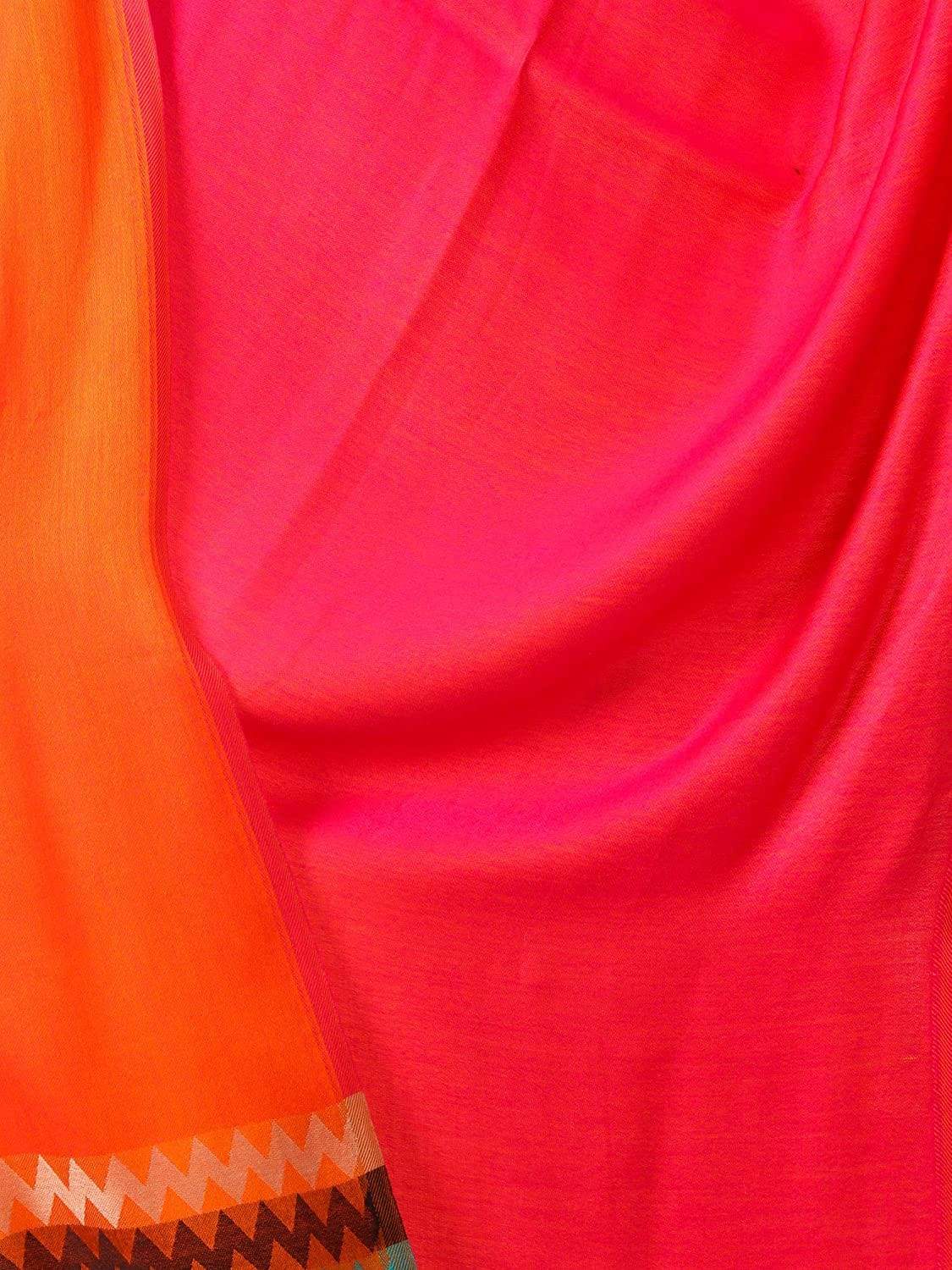 Pashtush Shawl Store Stole Pashtush Womens Silky-Smooth Reversible Scarf - Pink and Orange