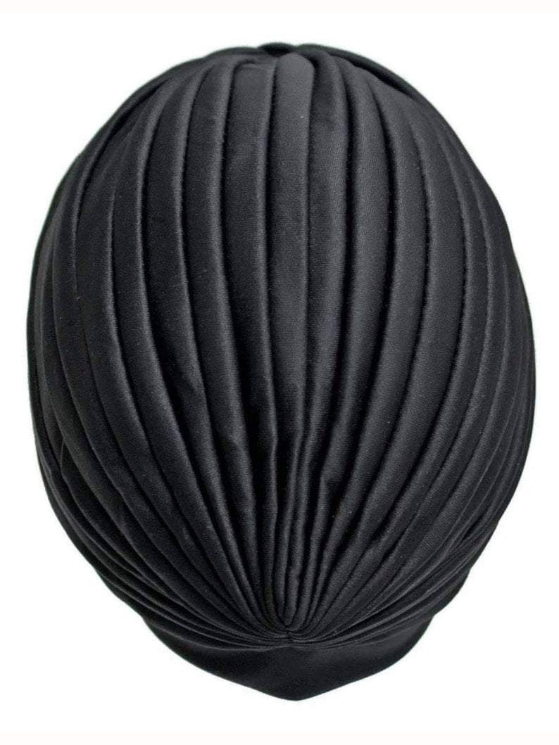Pashtush India Turban Pashtush Womens Turban Beanie Style headwear in black