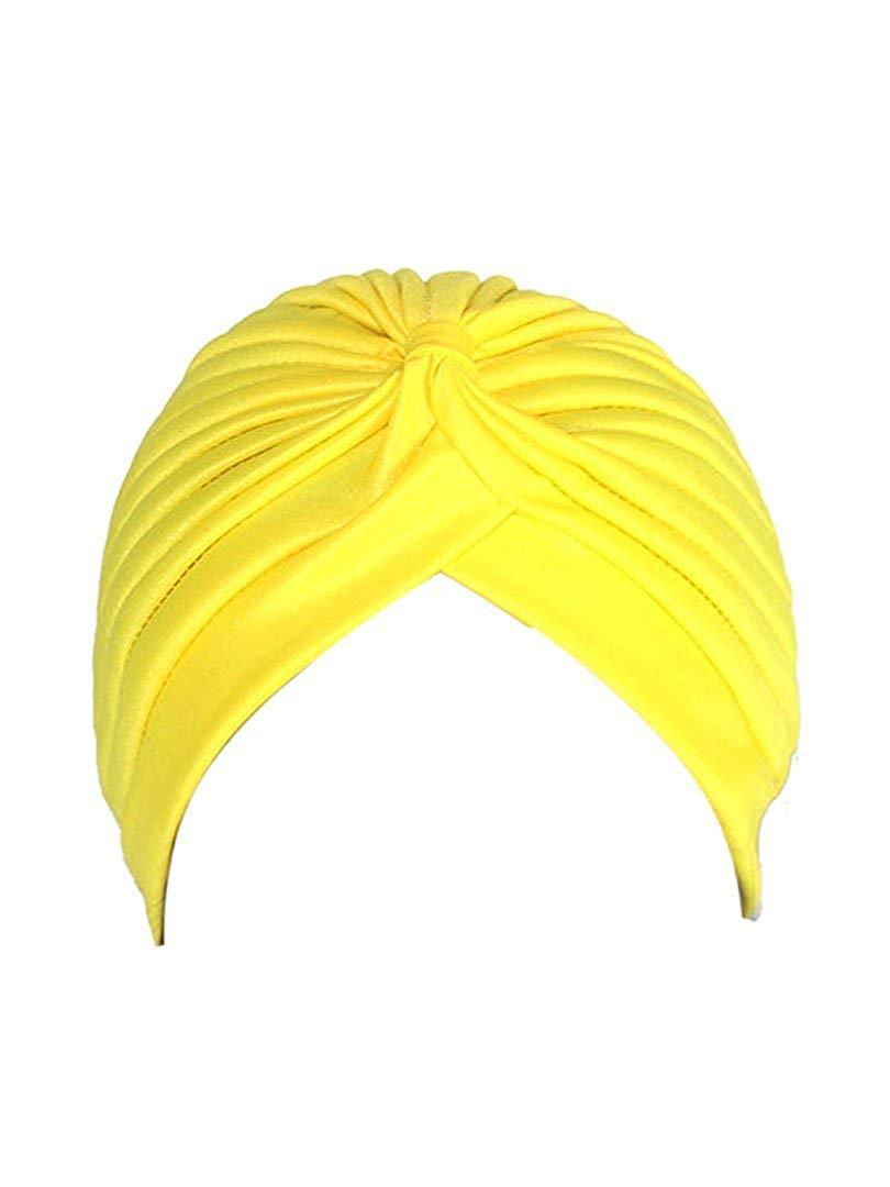 Pashtush India Turban Pashtush Womens Turban Beanie Style headwear in black