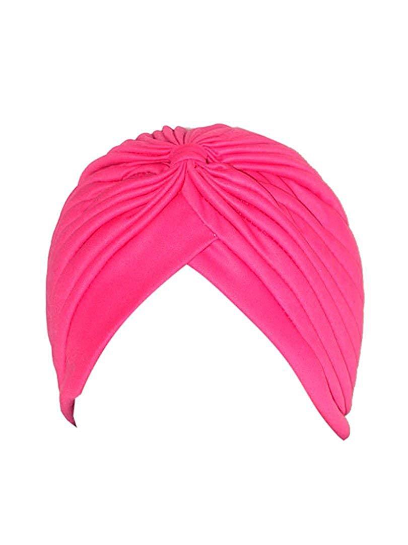 Pashtush India Turban Pashtush Womens Turban Beanie Style headwear in black