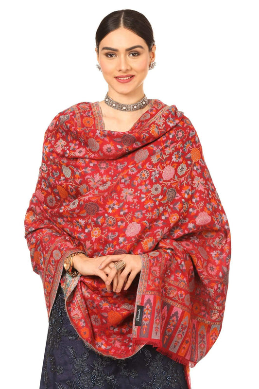 Pashtush Store Shawl Pashtush Womens Woven Kaani Shawl, Woollen, Faux Pashmina Shawl