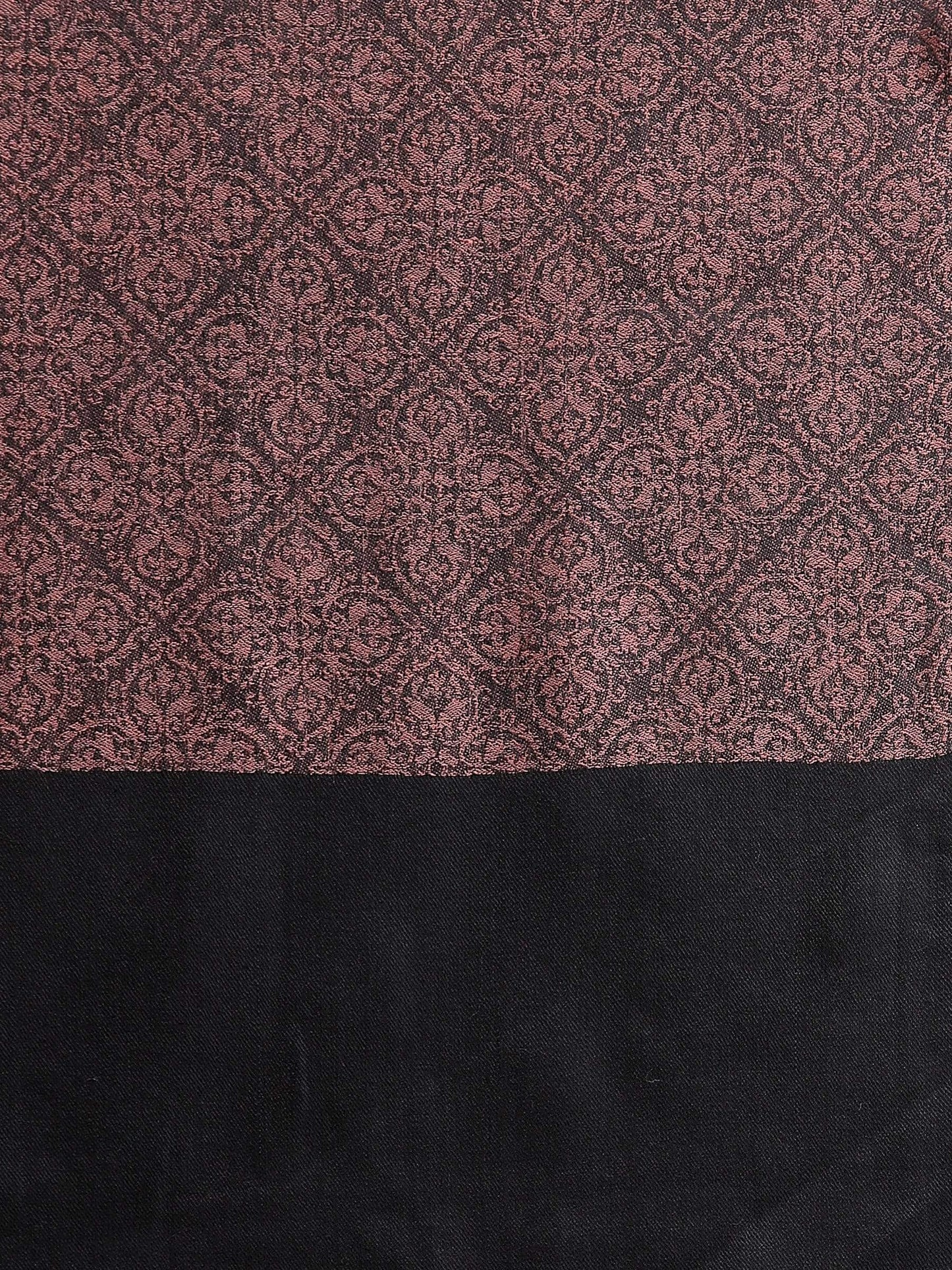 Pashtush India 114x228 Pashtush Womens Woven Paisley, Self Shawl, In Extra Soft Fine Wool, Large Wrap Size