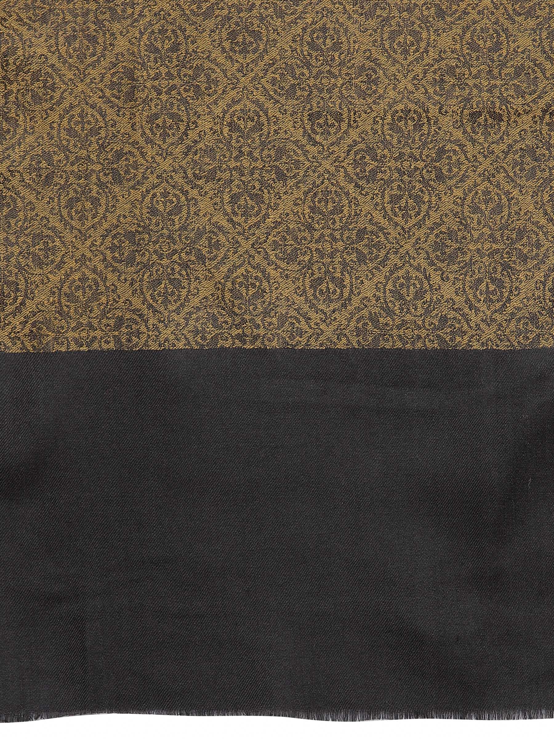 Pashtush India 100x200 Pashtush Womens Woven Paisley, Self Shawl, In Extra Soft Fine Wool, Large Wrap Size