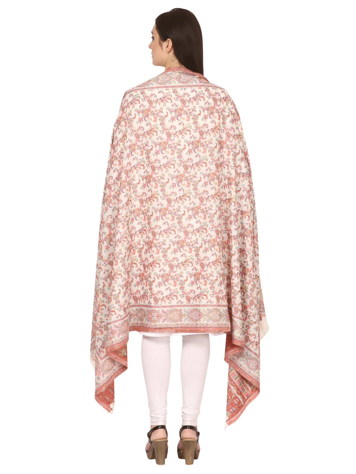 Pashtush Store Shawl Pashtush Woven Kaani Shawl, Wool Blended Pashmina Shawl, with Floral Jacquard Design