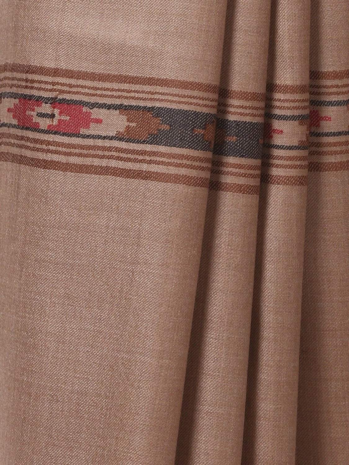 Pashtush India 127x254 Pashtush Woven Kullu Design Mens Shawl (lambs Wool)