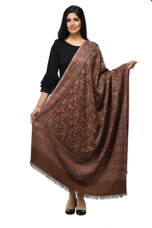 Pashwool 100x200 Pashwool Womens Kaani Design Shawl, Light Weight, Soft and Warm