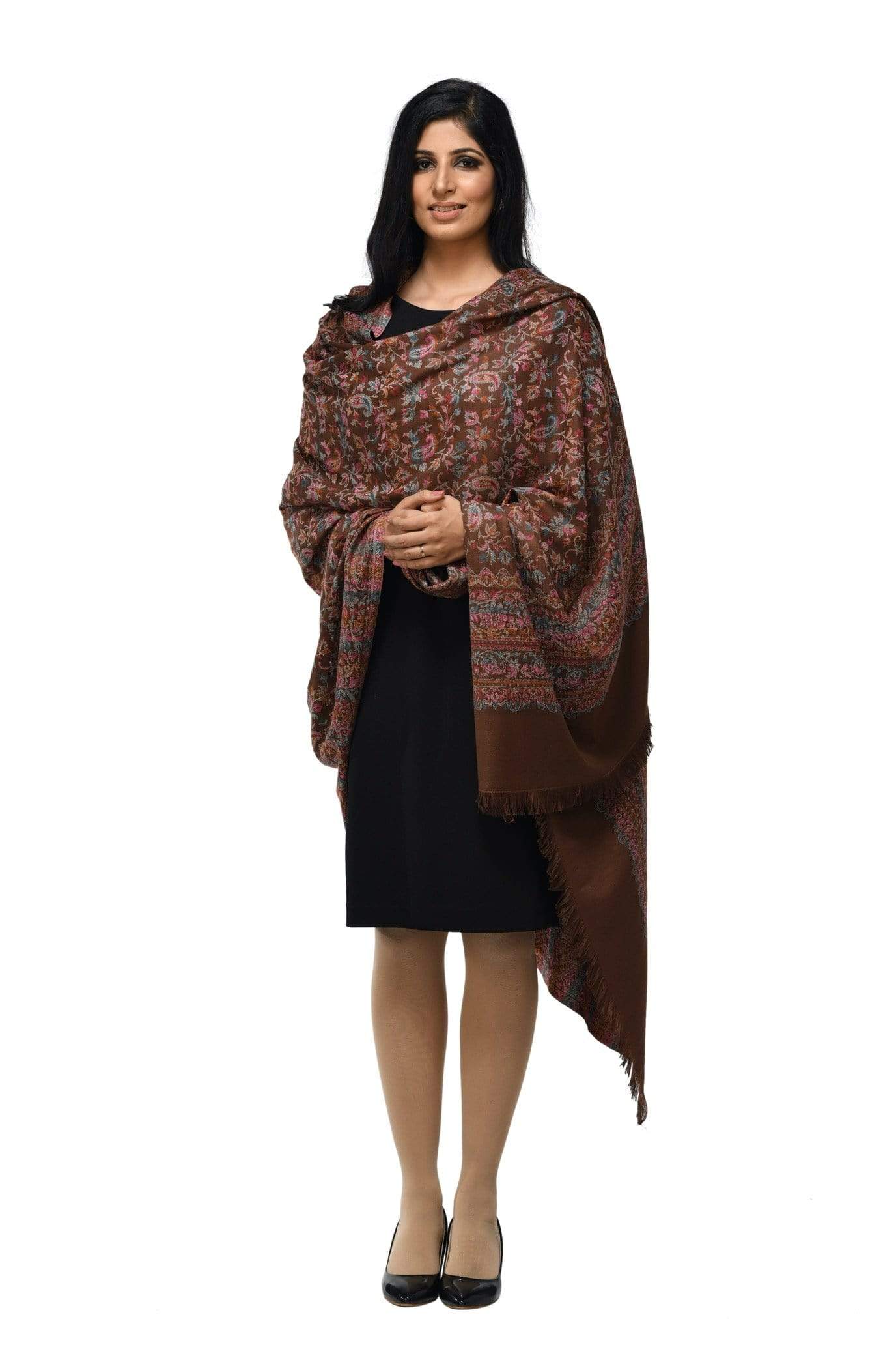 Pashwool 100x200 Pashwool Womens Kaani Design Shawl, Light Weight, Soft and Warm