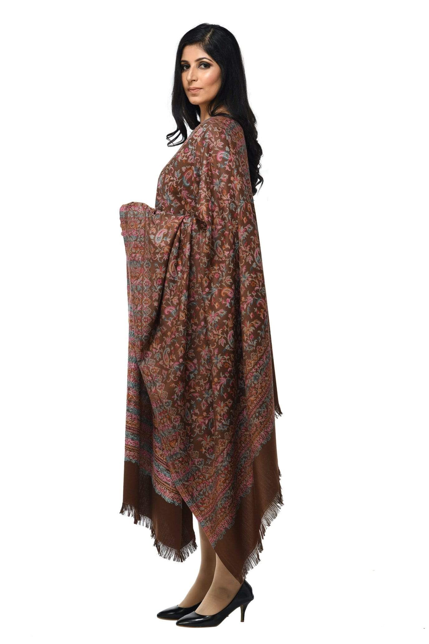 Pashwool 100x200 Pashwool Womens Kaani Design Shawl, Light Weight, Soft and Warm