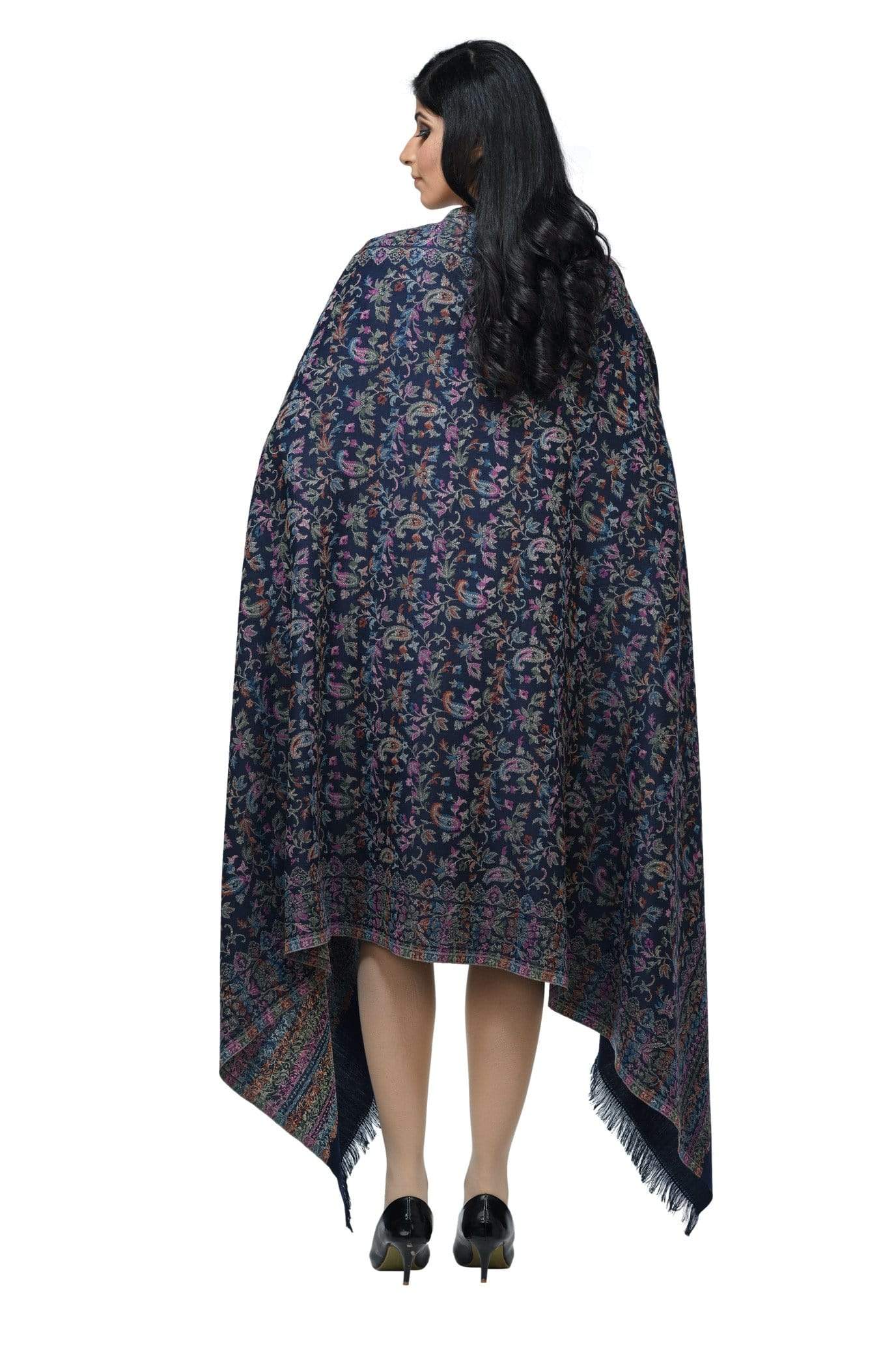 Pashwool 100x200 Pashwool Womens Kaani Design Shawl, Light Weight, Soft and Warm