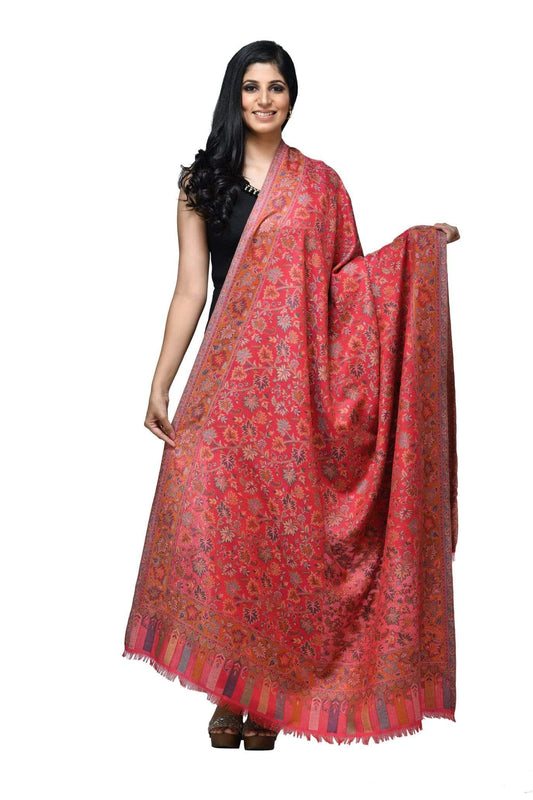 Pashwool 100x200 Pashwool Womens Kaani Design Shawl, Light Weight, Soft and Warm