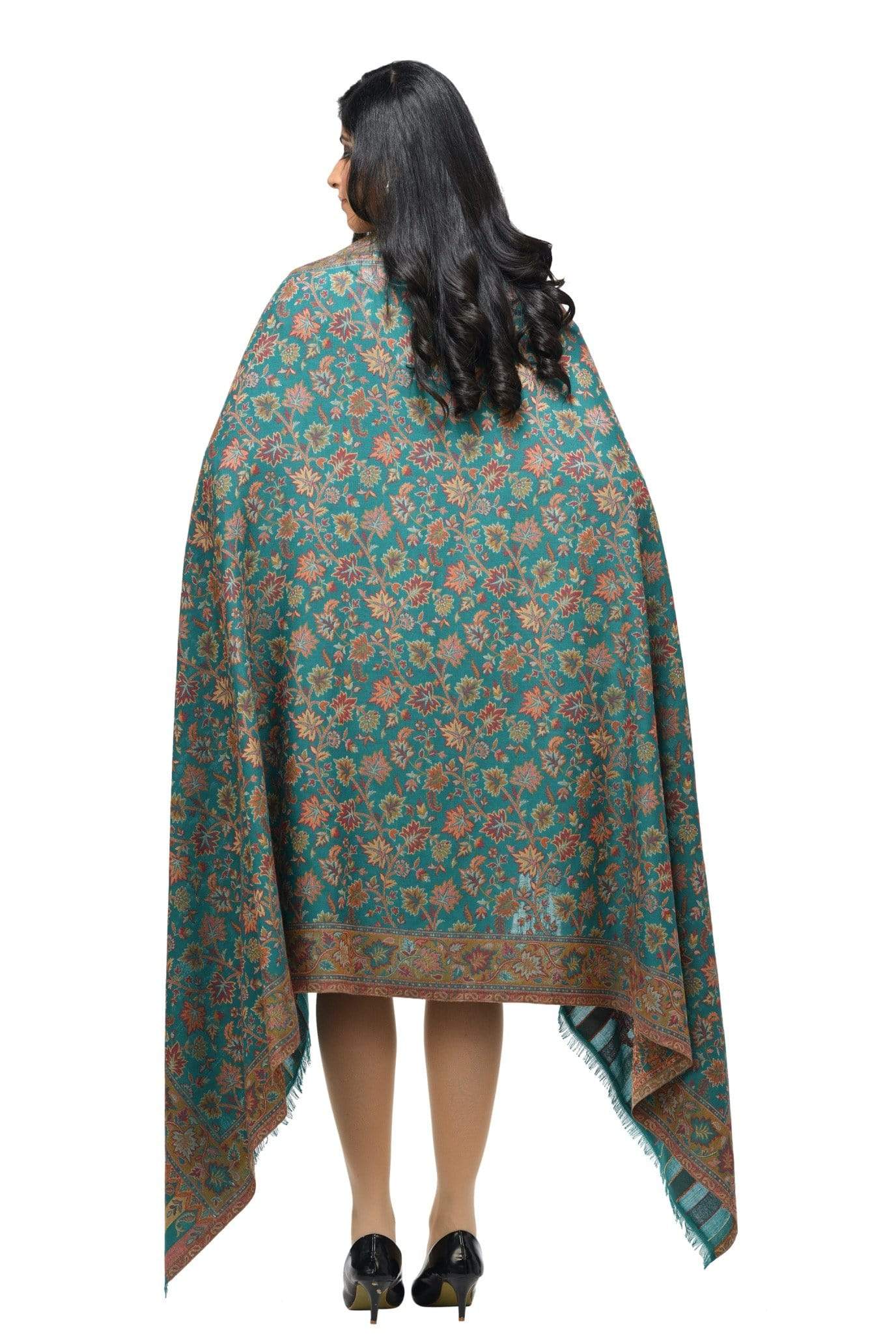 Pashwool 100x200 Pashwool Womens Kaani Design Shawl, Light Weight, Soft and Warm