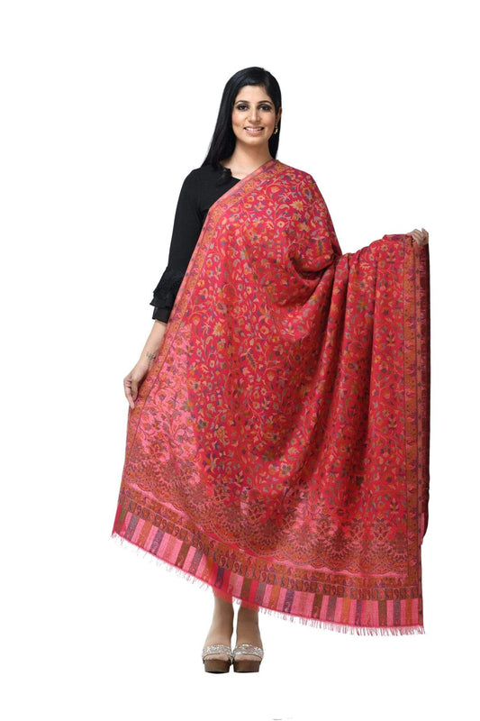 Pashwool 100x200 Pashwool Womens Kaani Design Shawl, Light Weight, Soft and Warm