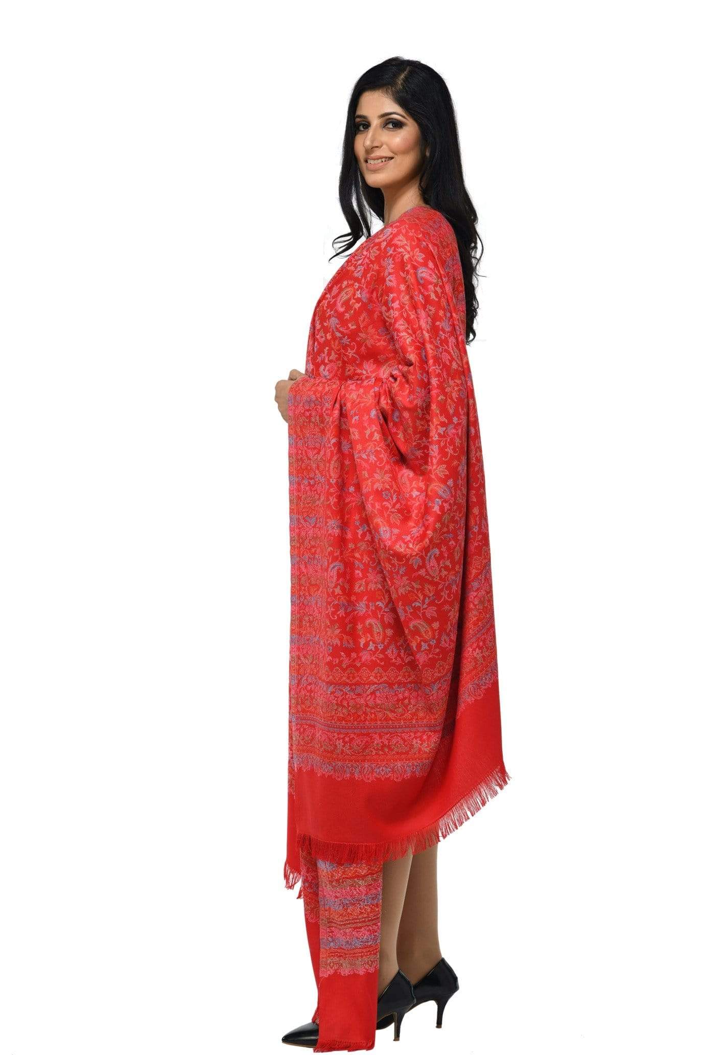 Pashwool 100x200 Pashwool Womens Kaani Design Shawl, Light Weight, Soft and Warm