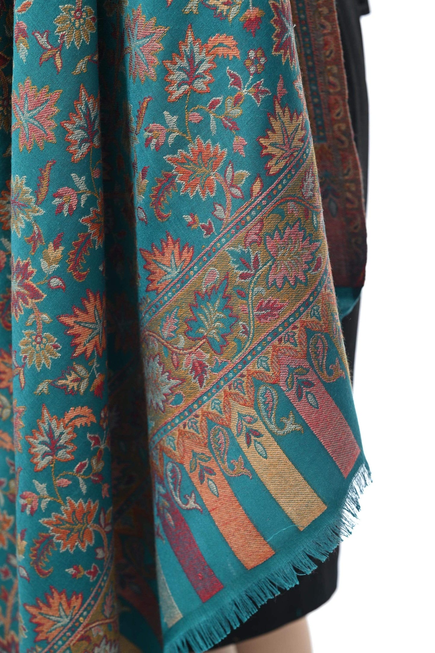 Pashwool 100x200 Pashwool Womens Kaani Design Shawl, Light Weight, Soft and Warm