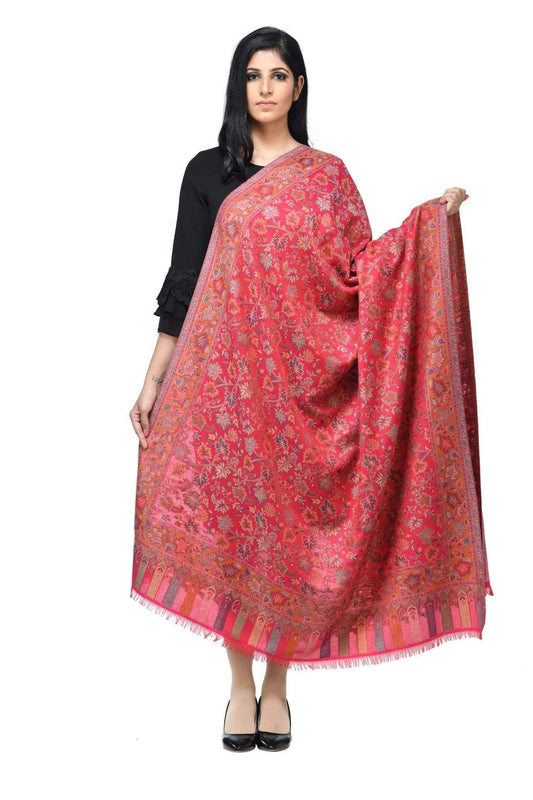 Pashwool 100x200 Pashwool Womens Kaani Design Shawl, Light Weight, Soft and Warm