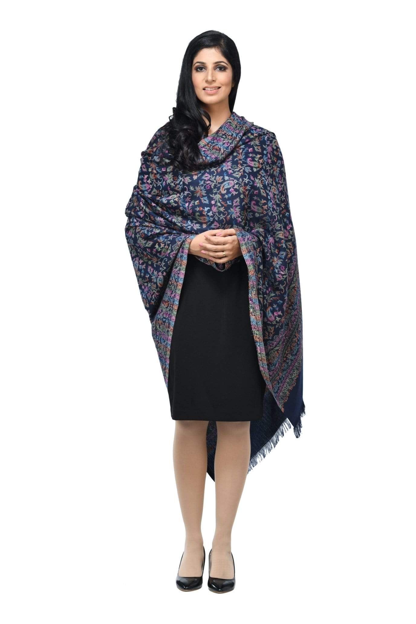 Pashwool 100x200 Pashwool Womens Kaani Design Shawl, Light Weight, Soft and Warm