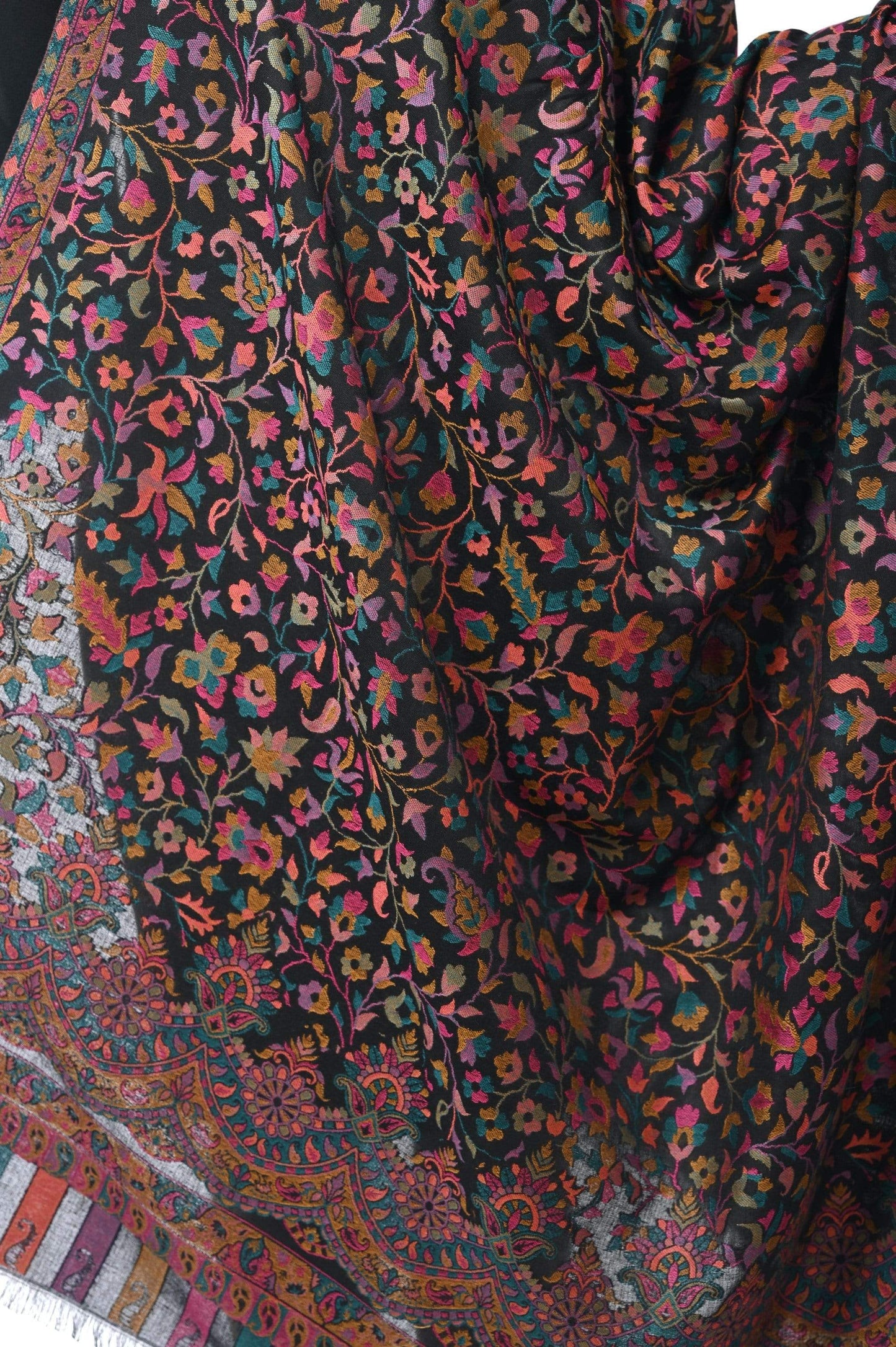 Pashwool 100x200 Pashwool Womens Kaani Design Shawl, Light Weight, Soft and Warm