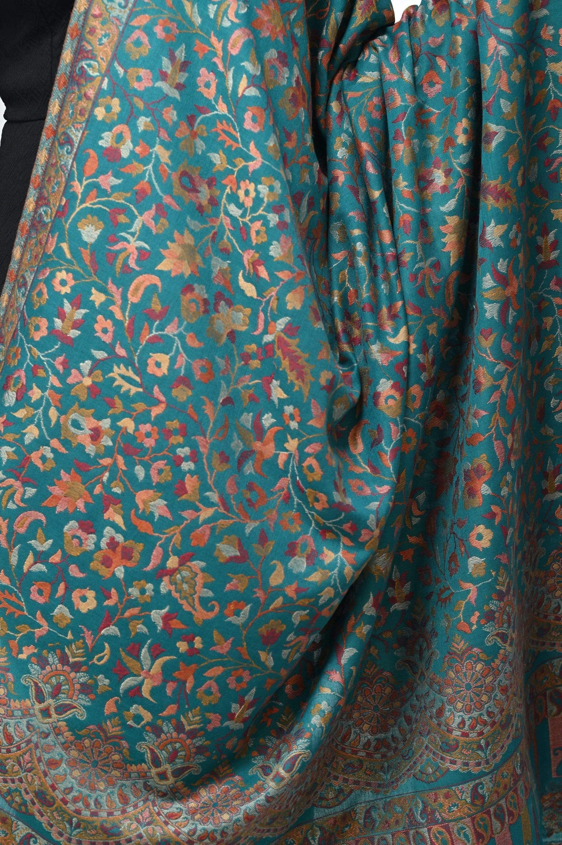 Pashwool 100x200 Pashwool Womens Kaani Design Shawl, Light Weight, Soft and Warm