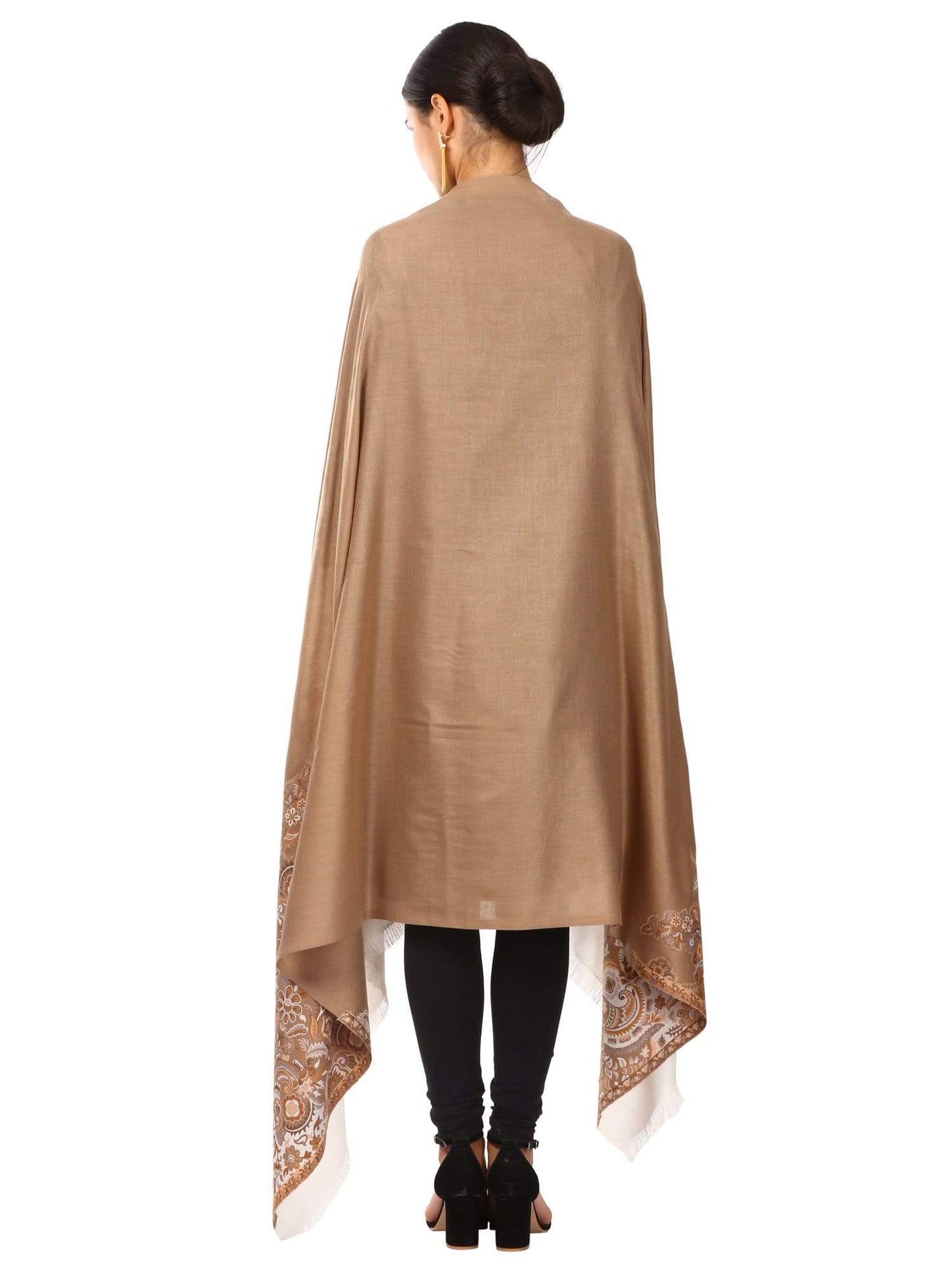 Pashtush Shawl Store Shawl Women's Kashmiri Jacquard Palla Shawl, Warm and soft, Faux Pashmina