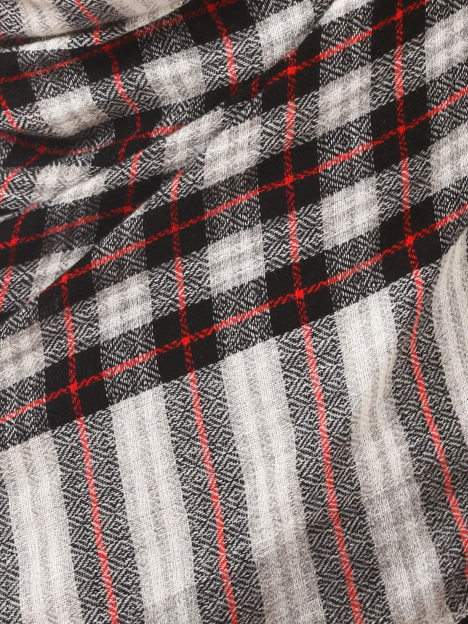 Pashtush Shawl Store Scarf Cashmere Wool Blended Muffler - Chess Black