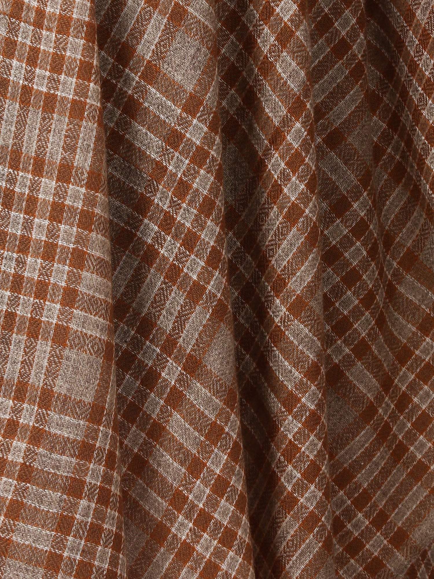 Pashtush Shawl Store Scarf Cashmere Wool Blended Muffler - Dusty Tartan