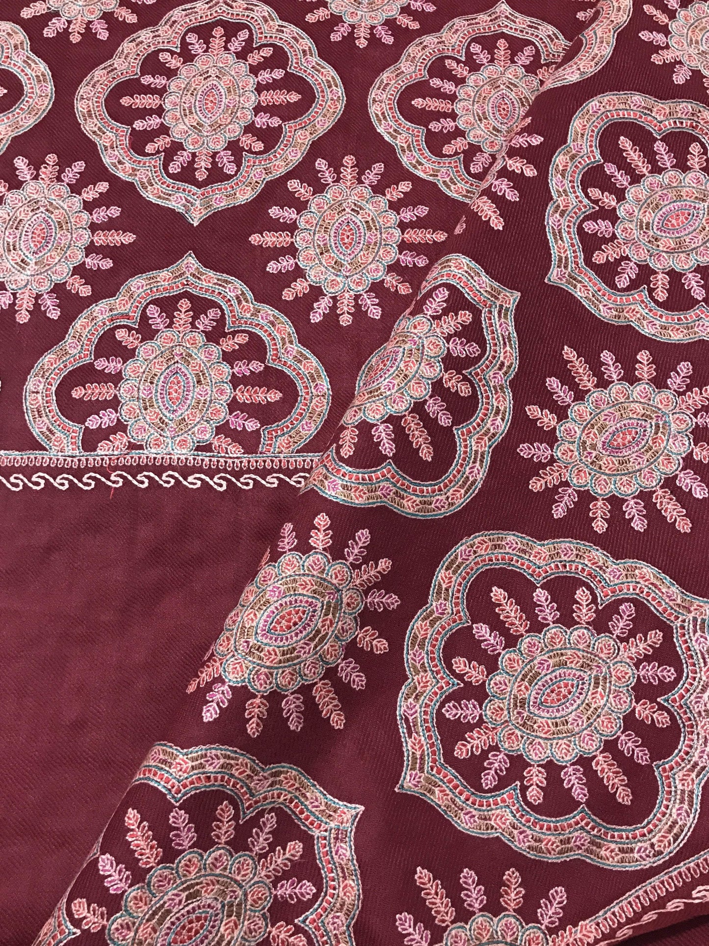 Pashtush Shawl Store Shawl Pashtush Womens Heavy Jaal Kashmiri Embroidered Shawl
