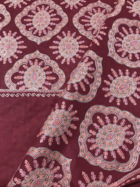 Pashtush Shawl Store Shawl Pashtush Womens Heavy Jaal Kashmiri Embroidered Shawl